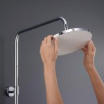    Duravit Zestaw prysznicowy ze zintegrowaną półką MinusFlow 1050 i termostatem prysznicowym chrom TH4382008005