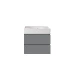 Rak Ceramika Zestaw DES Umywalka 61x46 biały połysk i Szafka Joy grey elm SETDESWH060EGY