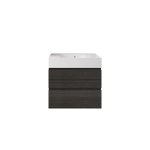Rak Ceramika Zestaw DES Umywalka 61x46 biały połysk i Szafka Joy moka walnut SETDESWH060MOK