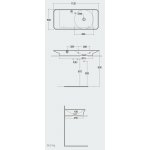 Rak Ceramika VALET Umywalka 112x50,5 biały mat VALWB11301500A