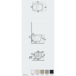 Rak Ceramika Feeling Metropolitan Miska bezrantowa 52,5x34 biały mat MP13500A