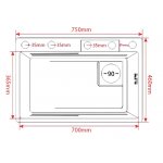      Galatea Design Modus Zlew wpuszczany black z dozownikiem i baterią gunmetal GDP172MB WYPRZEDAŻ MAGAZYNOWA