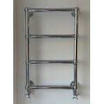 Galatea Design Retro Grzejnik wodny ścienny 74,8x49,8 z zaworami chrom GDAHC100CHR+GDAHC75CHR