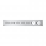 Gessi Hi-Fi Części zewnętrzne do mieszacza termostatycznego dla pięciu odrębnych funkcji, z przyciski włączania/wyłączania Chrom 63018.031