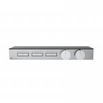 Gessi Hi-Fi Części zewnętrzne termostatycznego mieszacza półkowego dla trzech odrębnych funkcji, z przyciskami włączania/wyłączania Chrom 63024.031