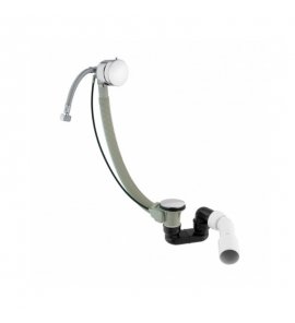 Omnires Syfon wannowy przelewowo-odpływowo-napełniający Chrom TK122-PLUS-3.01+64-SCR