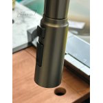 Galatea Design Modus L zlew z wodospadem, myjką do szklanek, dozownikiem, bateria 3-funkcyjną ZESTAW gunmetal GDP21GB