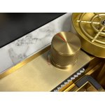    Galatea Design Modus Zlew wpuszczany z dozownikiem i baterią złoty GDP172OR