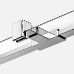      New Trendy Avexa Kabina prysznicowa 80x200 chrom EXK-1799 W MAGAZYNIE!!