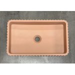   Galatea Design Biskut Umywalka stawiana 50x30 peach pink matt/brzoskwiniowy róż mat GDMR034MPP W MAGAZYNIE !!!