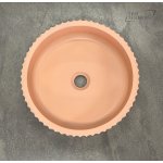   Galatea Design Kek Umywalka stawiana ∅39 peach pink matt/brzoskwiniowy róż mat GDMC030MPP W MAGAZYNIE !!!