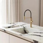   Galatea Design Mentha Bateria kuchenna brushed gold GD1146BRG W MAGAZYNIE!!