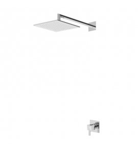Bruma Escudo 2 Zestaw natryskowy z deszczownicą 200x200 mm ścienną Chrom 1027621CR