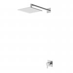 Bruma Escudo 2 Zestaw natryskowy z deszczownicą 200x200 mm ścienną Chrom 1027621CR