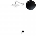 Bruma Lusa Zestaw natryskowy podtynkowa z deszczownicą Ø 230 mm z ramieniem ściennym Night Sky 1017621NS