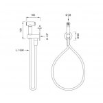 CEA Bidetka z zaworem inox satin FRE227S