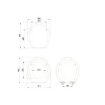   Burlington Deska wolnoopadająca czarna mat S48 W MAGAZYNIE !!!