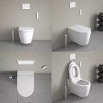 Duravit SensoWash Starck F Plus Miska wisząca z deską z funkcją mycia biała 650000012004320