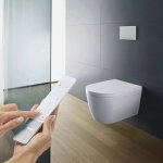 Duravit SensoWash Starck F Plus Miska wisząca z deską z funkcją mycia biała 650000012004320