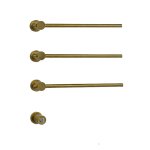 Galatea Design Balance Grzejnik elektryczny 49 cm 3-el. z przyciskiem zasilania brushed gold GDD1A01BRG