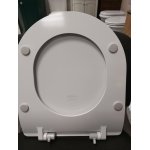 Hidra Tour 4.0 Miska wisząca bezrantowa z deską wolnoopadającą slim 52,5x36,5 cm biały połysk TUWR40.001+TUZQ40.001