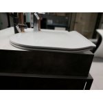 Hidra Tour 4.0 Miska wisząca bezrantowa z deską wolnoopadającą slim 52,5x36,5 cm biały połysk TUWR40.001+TUZQ40.001