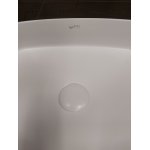      Isvea Infinity Umywalka nablatowa owalna 55x36 biały mat z korkiem klik klak 10NF65055-2L+38TP0166I WYPRZEDAŻ EKSPOZYCJI!!
