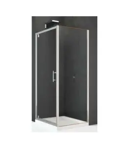 Novellini KAKI F Ścianka stała 98-101 cm Srebrna KALIF98-1B