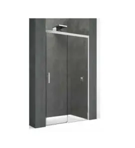 Novellini KALI Drzwi prysznicowe przesuwne 128-129.5x195 cm Srebrny KALIPH126-1B