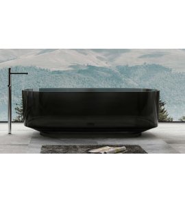  Galatea Design Licorice Wanna wolnostojąca 170x75 Resinmood Black Grey GDFU1061CQBG