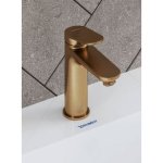Duravit Wave Bateria umywalkowa mosiądz szczotkowany WA1020002004
