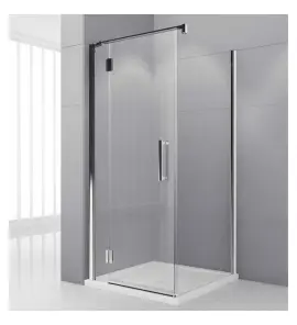 Novellini MODUS F Ścianka boczna do kabiny prysznicowej narożnej 75x75 cm Chrom MODUSF75-1K