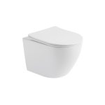Galatea Design Bulat Miska WC z deską wolnoopadającą wisząca 49x37x37 cm White/Biały połysk GDB2342GW