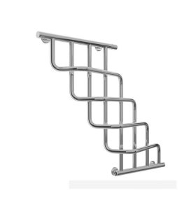 Sunerzha Cascade Grzejnik łazienkowy ścienny 79,2x95,5 cm Stal polerowana 50500 W MAGAZYNIE !!!