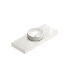 Cosentino HLine Urban Umywalka nablatowa Ø 45 cm biały HLineUrban45