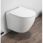 Galatea Design Bulat Miska bezrantowa z deską wolnoopadającą 49x37 white matt/biały mat GDB2342MW W MAGAZYNIE!!