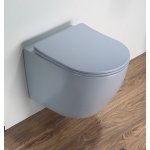   Galatea Design Bulat Miska bezrantowa z deską wolnoopadającą 49x37 dusty blue matt/sky mat GDB2342MHL W MAGAZYNIE!!