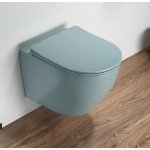   Galatea Design Bulat Miska bezrantowa z deską wolnoopadającą 49x37 aqua green matt/aloe mat GDB2342MLG W MAGAZYNIE!!