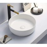   Galatea Design Bulat Umywalka ∅39 z korkiem klik-klak white matt/biały mat GD112DTMW W MAGAZYNIE!!