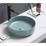   Galatea Design Bulat Umywalka ∅39 z korkiem klik-klak aqua green matt/aloe mat GD112DTMLG W MAGAZYNIE!!