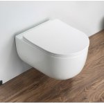      Galatea Design Bulatan Miska 49x35,5 z deską white/biały połysk GDB2361GW WYPRZEDAŻ MODELU!!