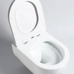      Galatea Design Bulatan Miska 49x35,5 z deską white/biały połysk GDB2361GW WYPRZEDAŻ MODELU!!