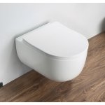      Galatea Design Bulatan Miska 49x35,5 z deską white matt/biały mat GDB2361MW WYPRZEDAŻ MODELU!!