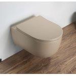 Galatea Design Bulatan Miska 49x35,5 z deską cappuccino matt/beżowy mat GDB2361MC 