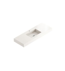 Cosentino Elegance Umywalka z blatem na wymiar, niecka 49x30 cm biały Elegance4930