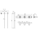   Galatea Design Balance 2 Grzejnik elektryczny odwracalny 76x37 black matt/czarny mat GDA362MB W MAGAZYNIE !!!
