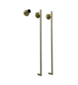   Galatea Design Balance 2 Grzejnik elektryczny odwracalny 76x37 brushed gold pvd GDA362BRG W MAGAZYNIE !!!