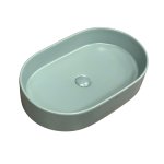   Galatea Design Bujur Umywalka 60x38 z korkiem klik-klak aloe mat/aqua green matt GD78330DTMLG W MAGAZYNIE!!