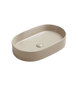   Galatea Design Bujur Umywalka 60x38 z korkiem klik-klak beżowy mat/cappuccino matt GD78330DTMC W MAGAZYNIE!!