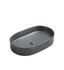   Galatea Design Bujur Umywalka 60x38 z korkiem klik-klak szary mat/grey matt GD78330DTMDH W MAGAZYNIE!!